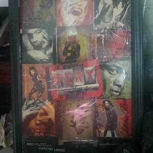 RENT Musical Poster - Multicolor Signed Collage